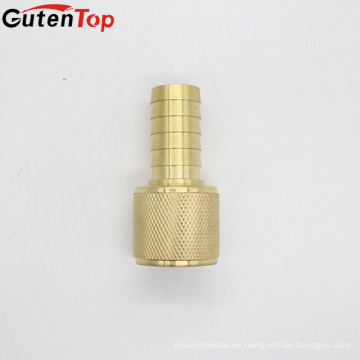 GutenTop High Quality Metals Latón Manguera de jardín accesorio giratorio, Conector, 1/2 &quot;Barb x 3/4&quot; Female Hose